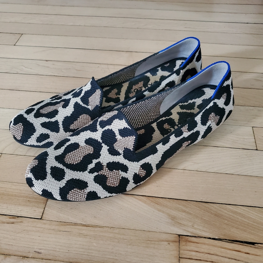 Rothy's Leopard Print Flats Comfortable Eco-Friendly Design